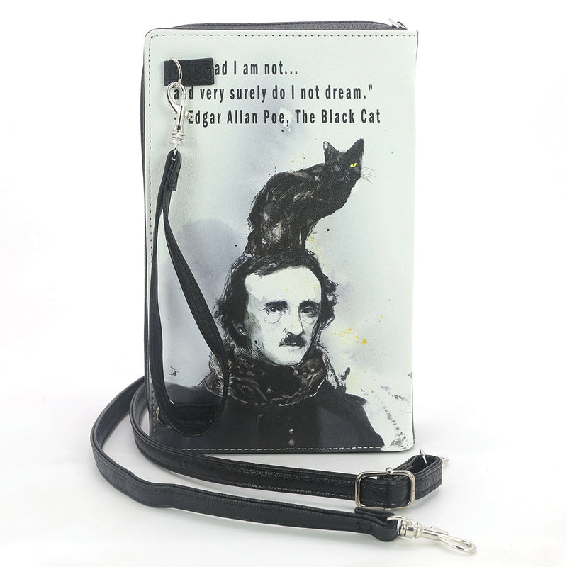 The Black Cat by Edgar Allen Poe Book Cross-body Bag