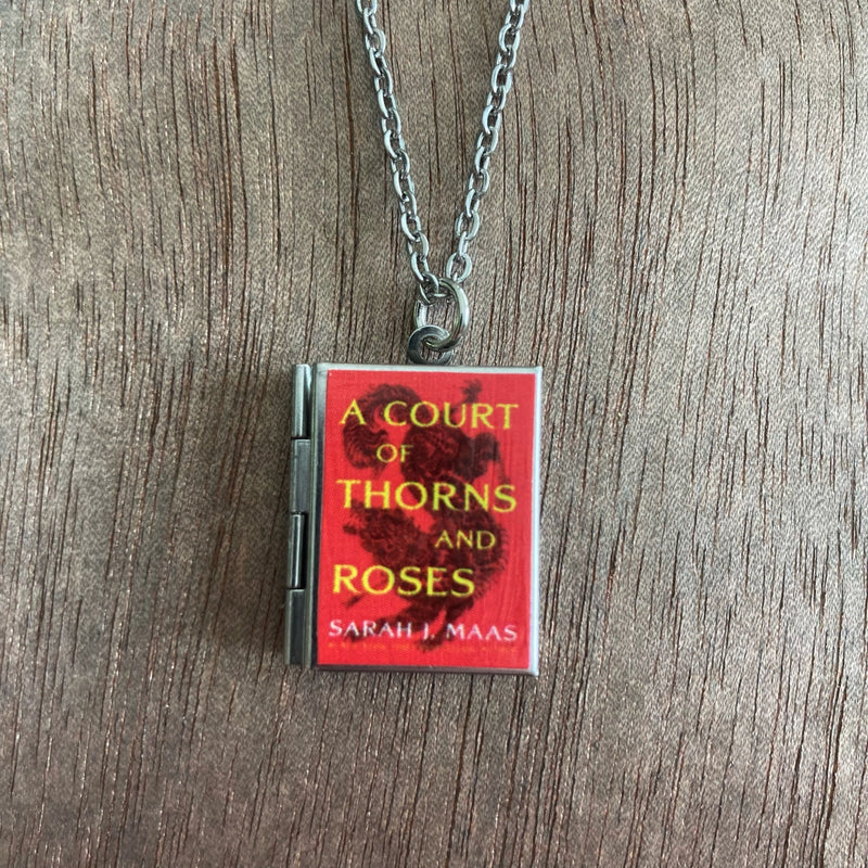 A Court of Thorns and Roses Book Locket Necklace by Marshall and Rose