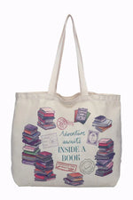 Travelling Library Truck Canvas Tote by Vendula London