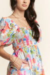 Countryside Balloon Sleeve Midi Dress