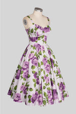 Sandi in Toscana Dress in Lavender by Retrospec'd