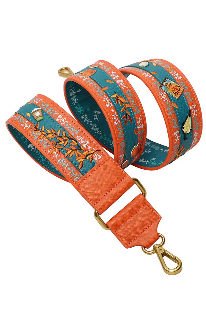 Sugar and Spice Coffee Shop Shoulder Guitar Strap by Vendula London