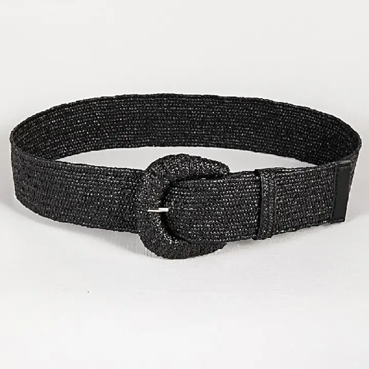Straw Elastic Belt in Multiple Colors