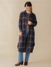 Sutton Navy and Yellow Plaid Dress by Mata Traders