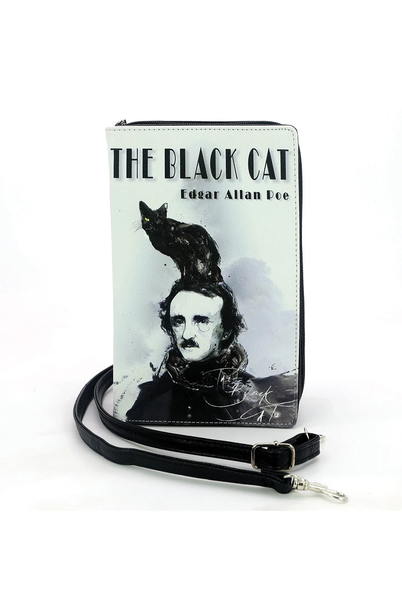 The Black Cat by Edgar Allen Poe Book Cross-body Bag