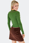 Western Embroidered Cardigan in Green by Voodoo Vixen