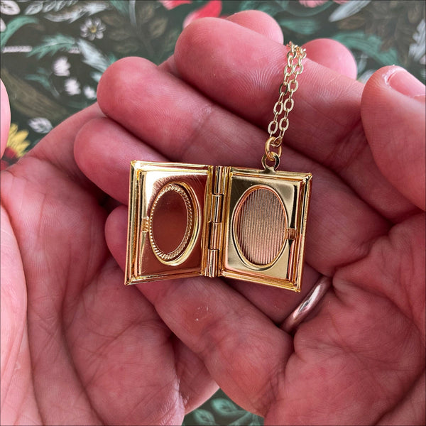 Jane Eyre Book Locket Necklace by Marshall and Rose – Modern Millie