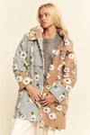Half and Half Latte and Grey Hooded Jacket