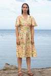 Cream Coral Reef Rita Dress by Palava X Natural History Museum