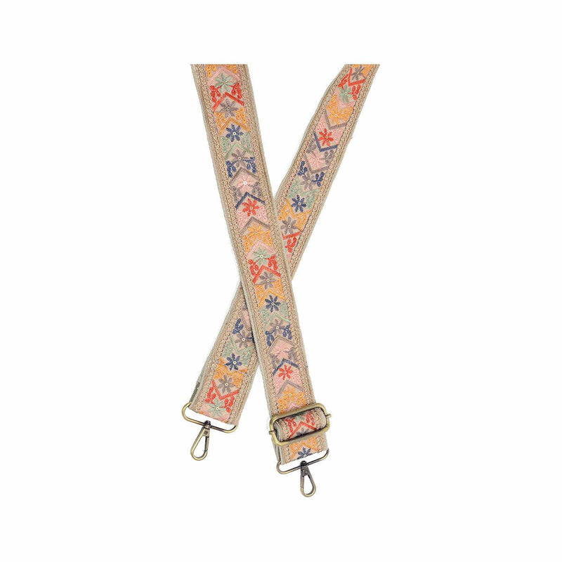 Spring Embroidered 2" Guitar Straps for Handbags in Multiple Patterns!