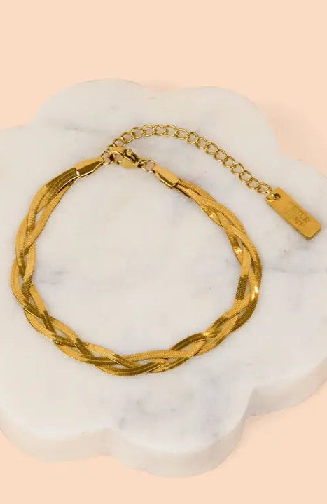 Gold Loom Bracelet by Peter and June