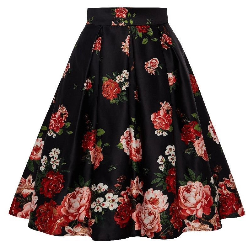 Red Roses Carolyn Skirt by Dolly & Dotty