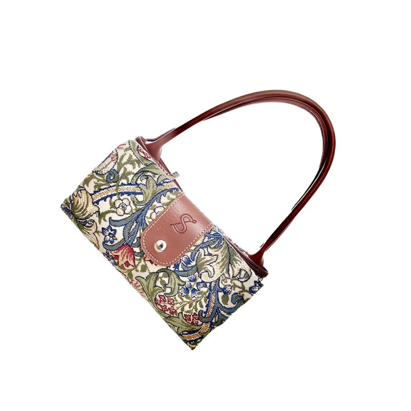 William Morris Golden Lily Folding Tapestry Tote Bag