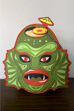 Swamp Creature Tiki Mug Convertible Backpack by The Oblong Box Shop