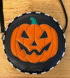 Black and Orange Jack O' Lantern Bag by Astro Betty