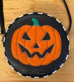 Black and Orange Jack O' Lantern Bag by Astro Betty