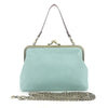 Frog and Lily Pod Kiss Lock Bag