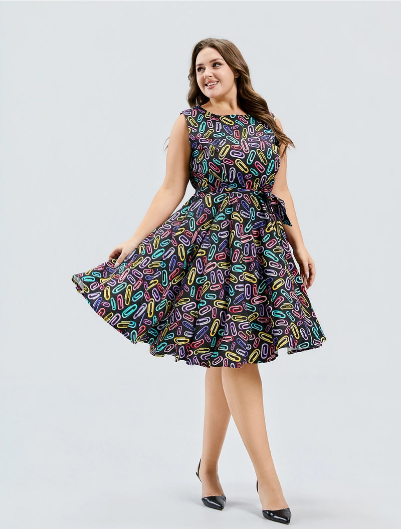 Resistance Paperclips Ruby Dress by Miss Lulo – Modern Millie