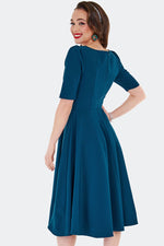 Blue Surplice Dress by Voodoo Vixen