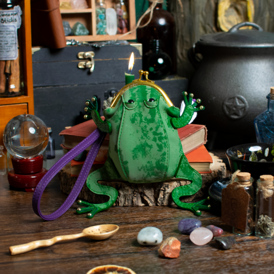 The Witches Pantry Frog Kiss Lock Coin Purse by Vendula London