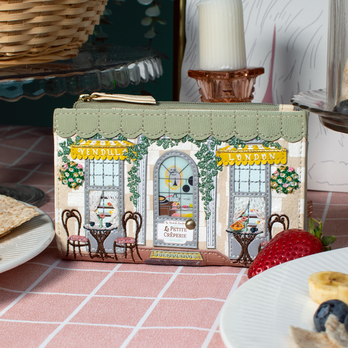 La Petite Creperie Compact Folding Wallet by Vendula London