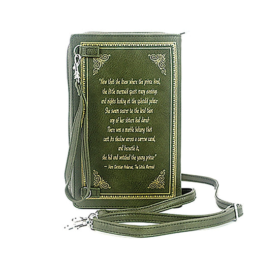 The Little Mermaid Book Cross-body Bag in Green