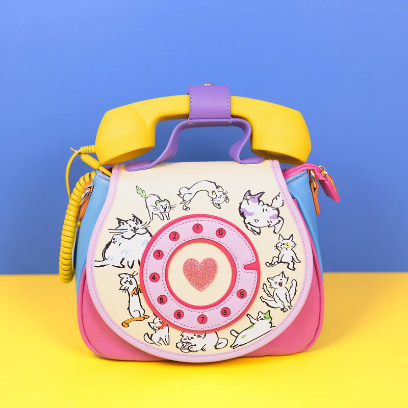Cat Phone Convertible Crossbody and Backpack Bag