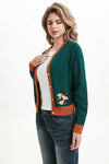 Mushroom Meadow Embroidered Leslie Cardigan by Miss Lulo