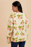 Floral Tufted Jacket in Ivory