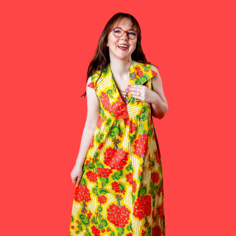 Sunshine Garden Floral Midi Dress by Blue Platypus – Modern Millie