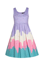 Kids Ice Cream Amanda Dress in Lavender by Dolly & Dotty