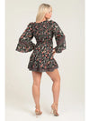 Twist Front Cut-Out Mini Dress