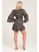 Twist Front Cut-Out Mini Dress
