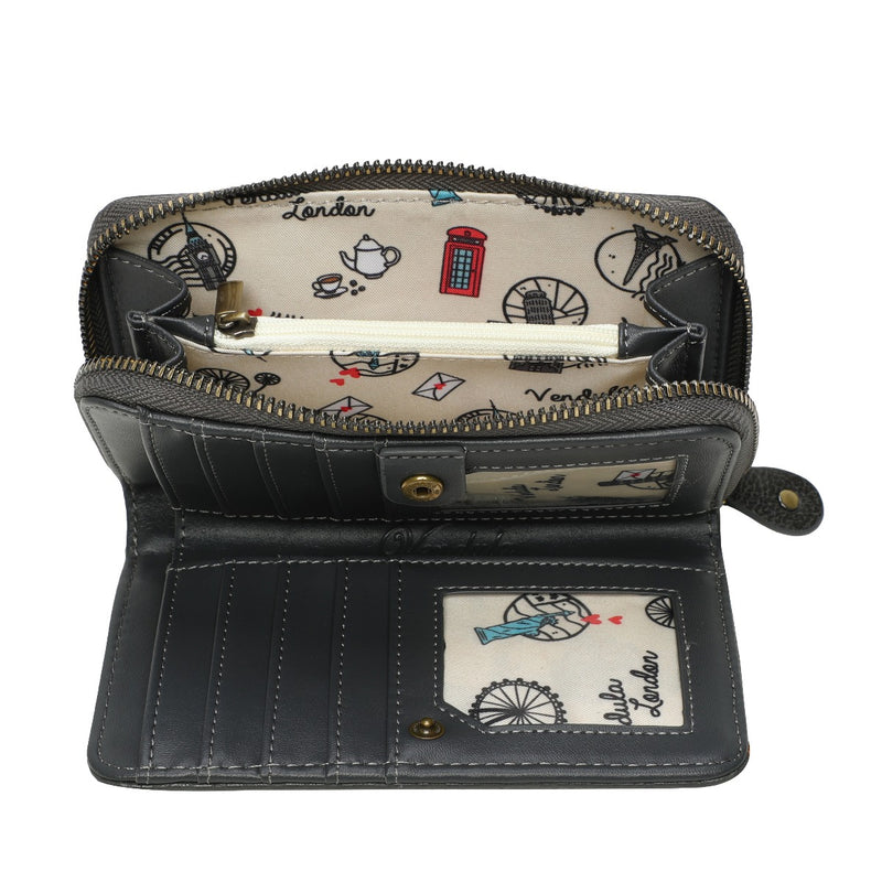 The Witches Pantry Medium Zip Around Wallet by Vendula London