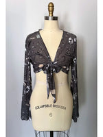Rare Specimens Crop Mesh Top by The Oblong Box Shop