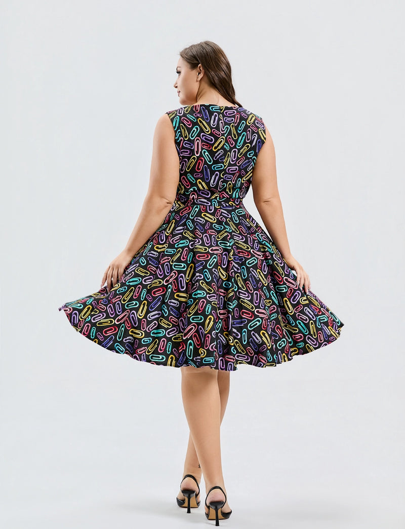Resistance Paperclips Ruby Dress by Miss Lulo – Modern Millie