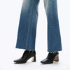 High Rise Wide Leg Jeans with a Raw Hem by Bayeas