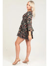 Twist Front Cut-Out Mini Dress