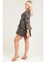 Twist Front Cut-Out Mini Dress