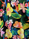 Tropical Floral Vintage Dress by Retrolicious