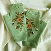Bee and Blossom Fingerless Gloves