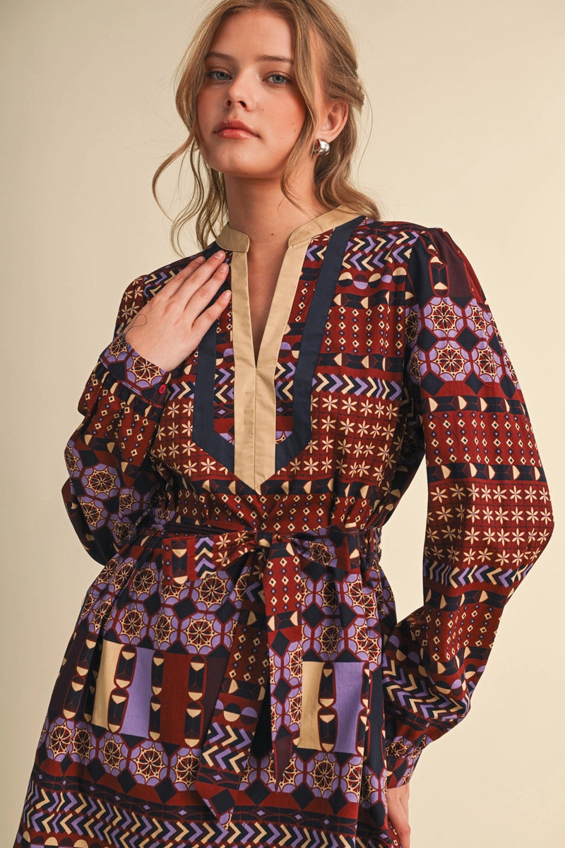 burgundy print dress Navy and Geometric Mini – Modern Millie global-neckline-Halter Neck Sky Blue Dress Shoes and an open back Size:10.5 UK