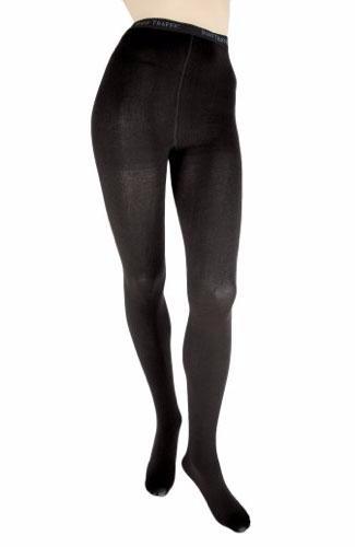 Foot Traffic Black Combed Cotton Tights Multiple Sizes