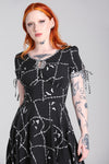 Stitches Midi Dress by Hell Bunny