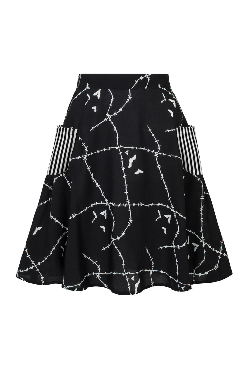 Stitches Skirt by Hell Bunny