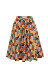 Autumn Patchwork Skirt by Hell Bunny