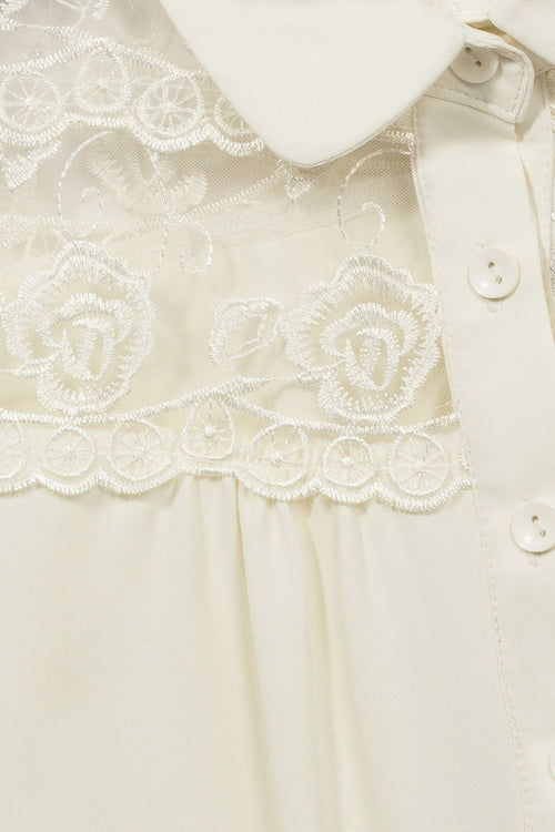 Lucille Blouse in Ivory by Hell Bunny