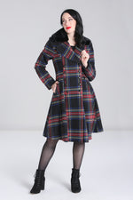 Forester Plaid Coat by Hell Bunny