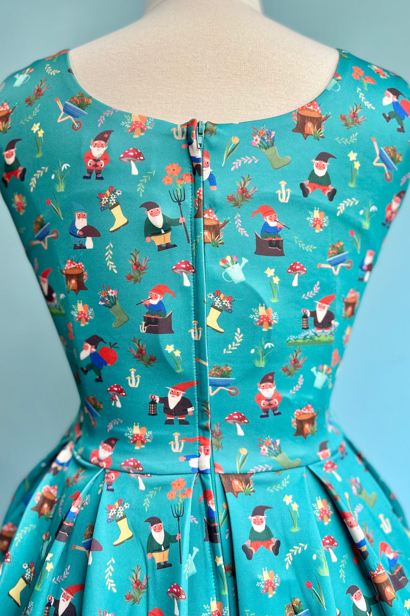 Green Garden Gnome Amanda Dress by Dolly & Dotty