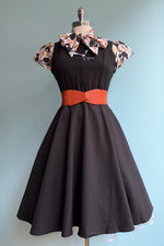 Embroidered Bats and Webs Black Dress by Orchid Bloom